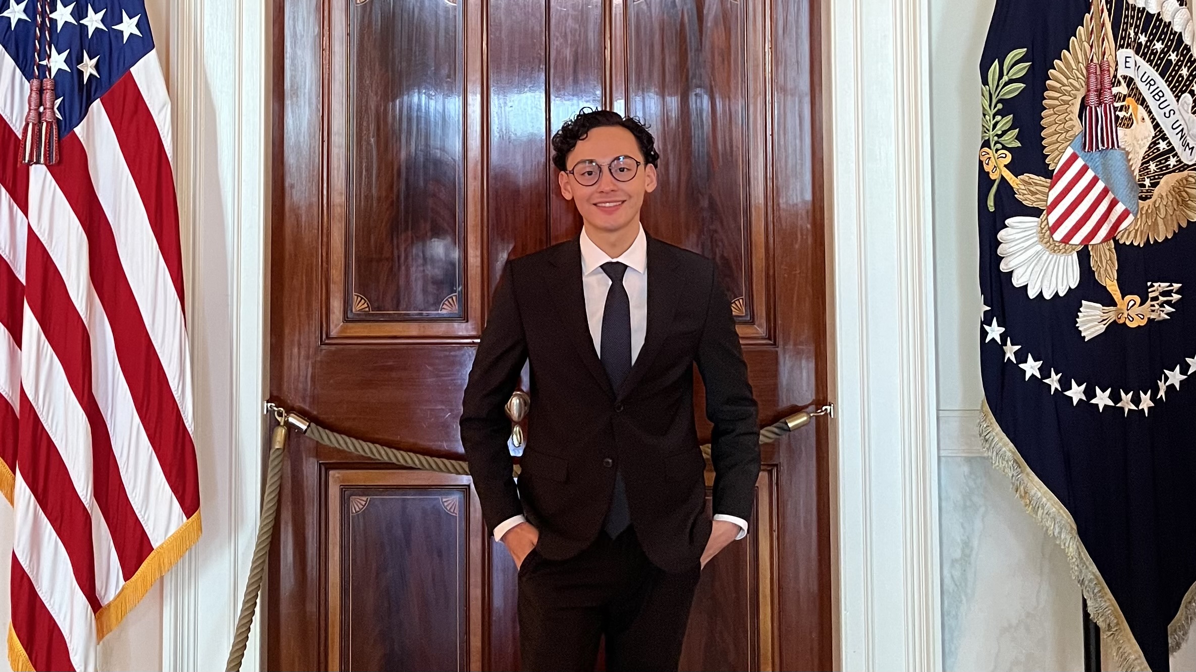 Andrew Sayegh at the White House